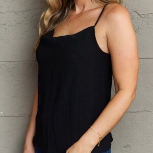 Ninexis XL Elegant Black Women's Camisole waterfall